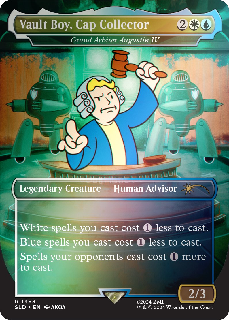 Vault Boy, Cap Collector - Grand Arbiter Augustin IV (Rainbow Foil) [Secret Lair Drop Series] | Grognard Games