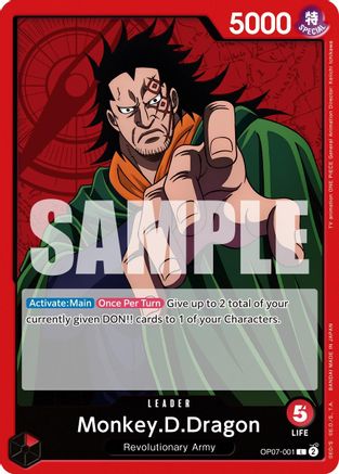 Monkey.D.Dragon (001) (OP07-001) - 500 Years in the Future | Grognard Games