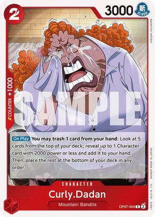 Curly.Dadan (OP07-004) - 500 Years in the Future Foil | Grognard Games
