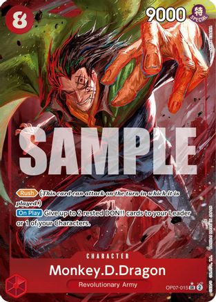 Monkey.D.Dragon (015) (Parallel) (OP07-015) - 500 Years in the Future Foil | Grognard Games