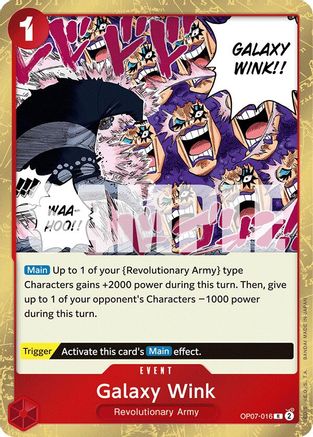Galaxy Wink (OP07-016) - 500 Years in the Future Foil | Grognard Games