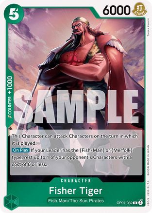 Fisher Tiger (OP07-032) - 500 Years in the Future Foil | Grognard Games