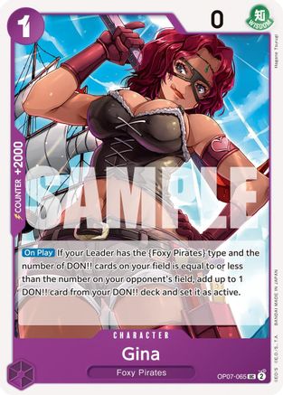 Gina (OP07-065) - 500 Years in the Future | Grognard Games