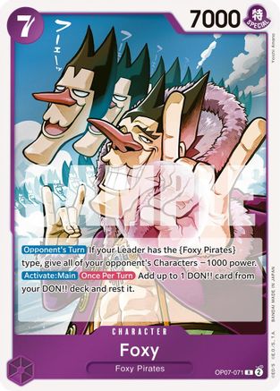Foxy (071) (OP07-071) - 500 Years in the Future Foil | Grognard Games