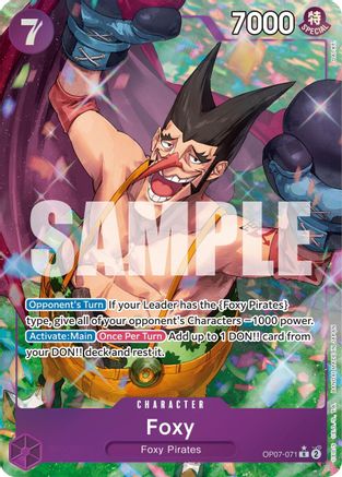 Foxy (071) (Parallel) (OP07-071) - 500 Years in the Future Foil | Grognard Games