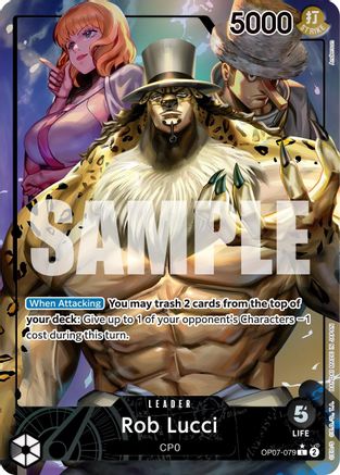 Rob Lucci (079) (Parallel) (OP07-079) - 500 Years in the Future Foil | Grognard Games
