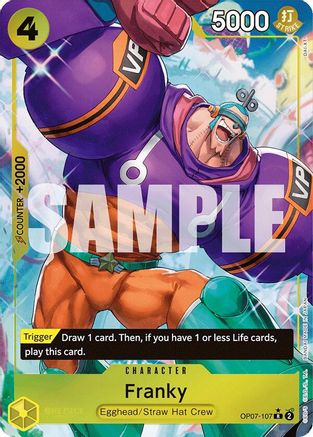 Franky (Parallel) (OP07-107) - 500 Years in the Future Foil | Grognard Games