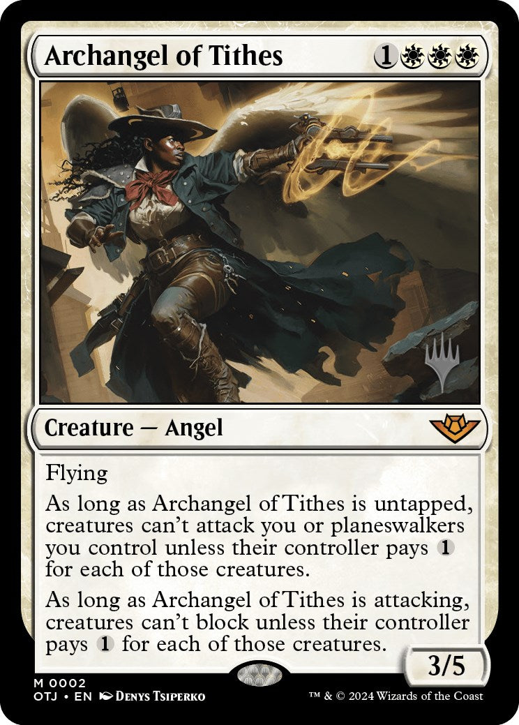 Archangel of Tithes (Promo Pack) [Outlaws of Thunder Junction Promos] | Grognard Games