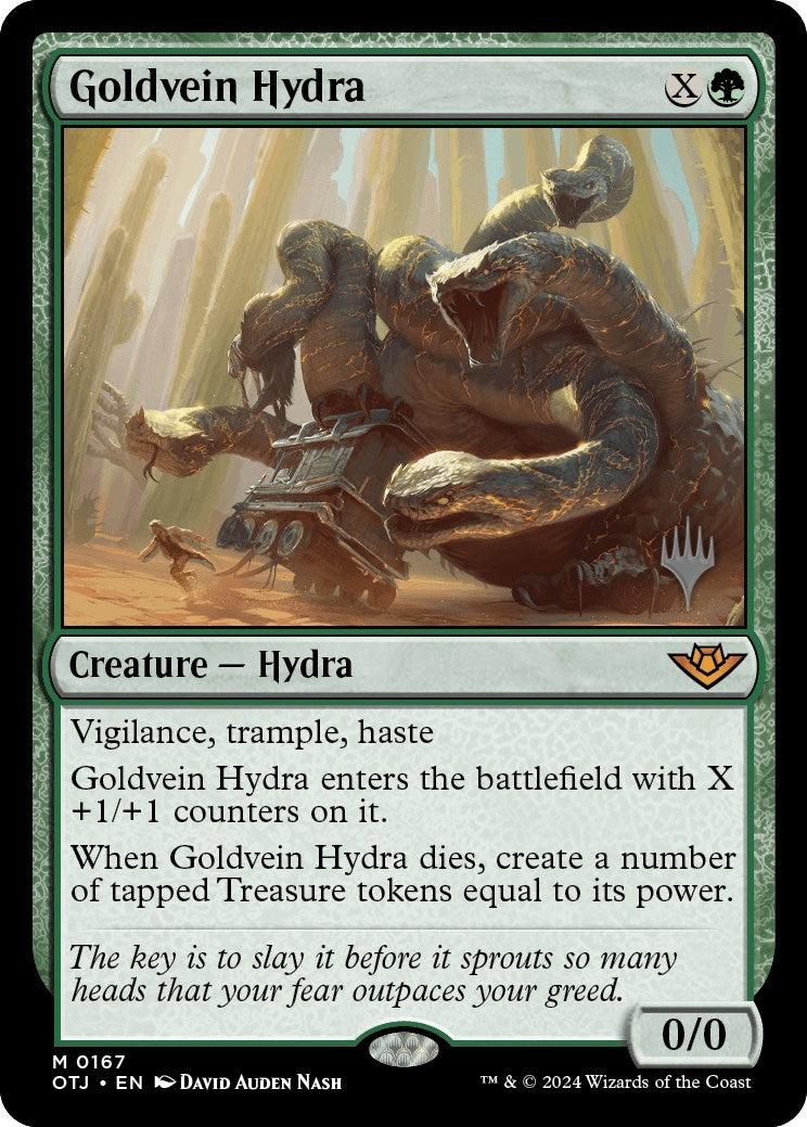 Goldvein Hydra (Promo Pack) [Outlaws of Thunder Junction Promos] | Grognard Games