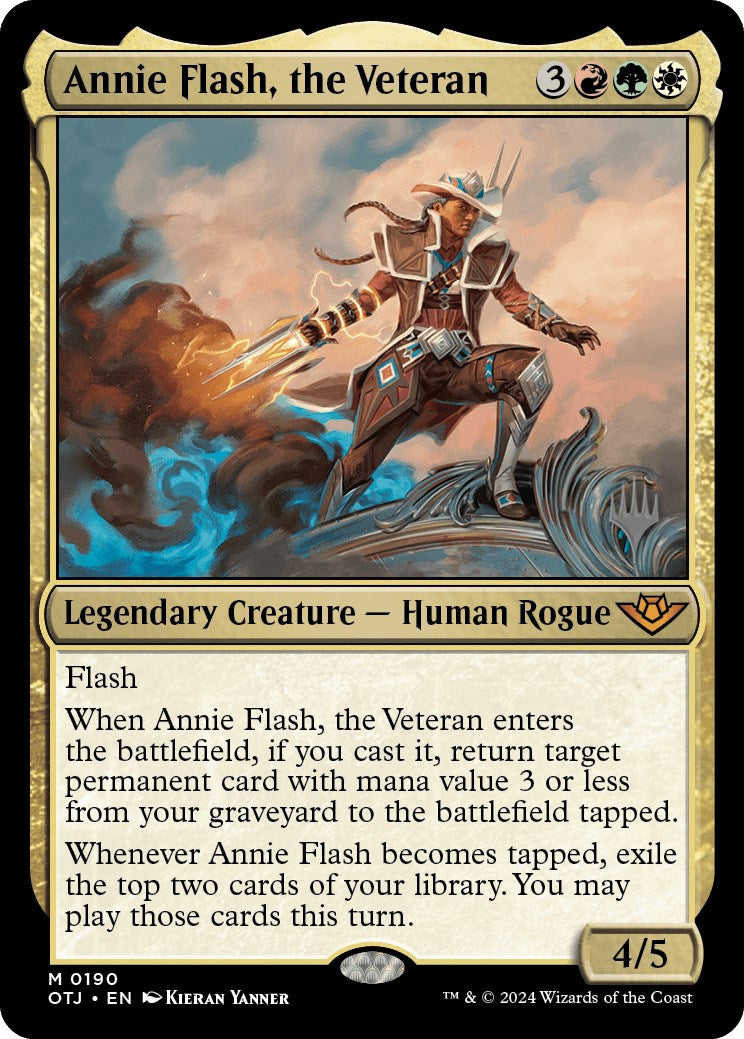 Annie Flash, the Veteran (Promo Pack) [Outlaws of Thunder Junction Promos] | Grognard Games