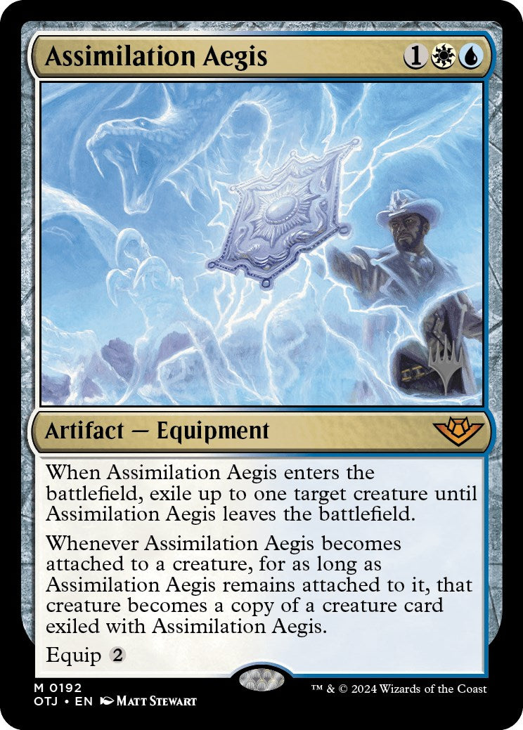 Assimilation Aegis (Promo Pack) [Outlaws of Thunder Junction Promos] | Grognard Games