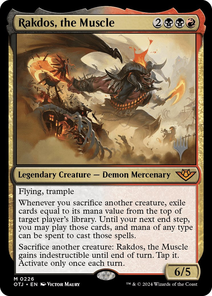 Rakdos, the Muscle (Promo Pack) [Outlaws of Thunder Junction Promos] | Grognard Games