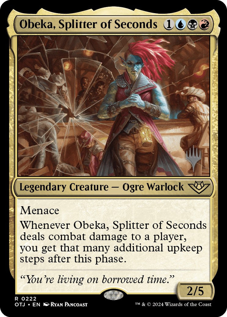 Obeka, Splitter of Seconds (Promo Pack) [Outlaws of Thunder Junction Promos] | Grognard Games