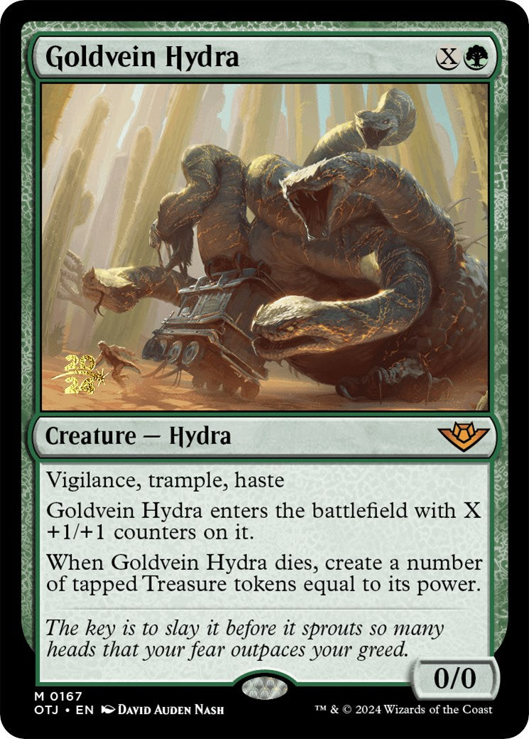 Goldvein Hydra [Outlaws of Thunder Junction Prerelease Promos] | Grognard Games