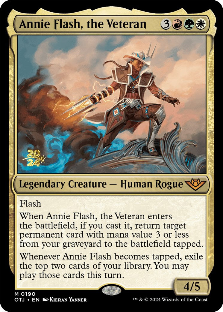 Annie Flash, the Veteran [Outlaws of Thunder Junction Prerelease Promos] | Grognard Games