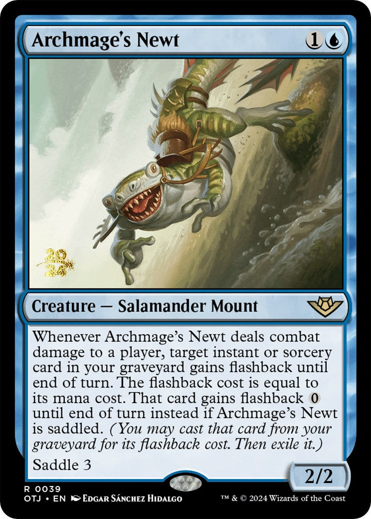 Archmage's Newt [Outlaws of Thunder Junction Prerelease Promos] | Grognard Games