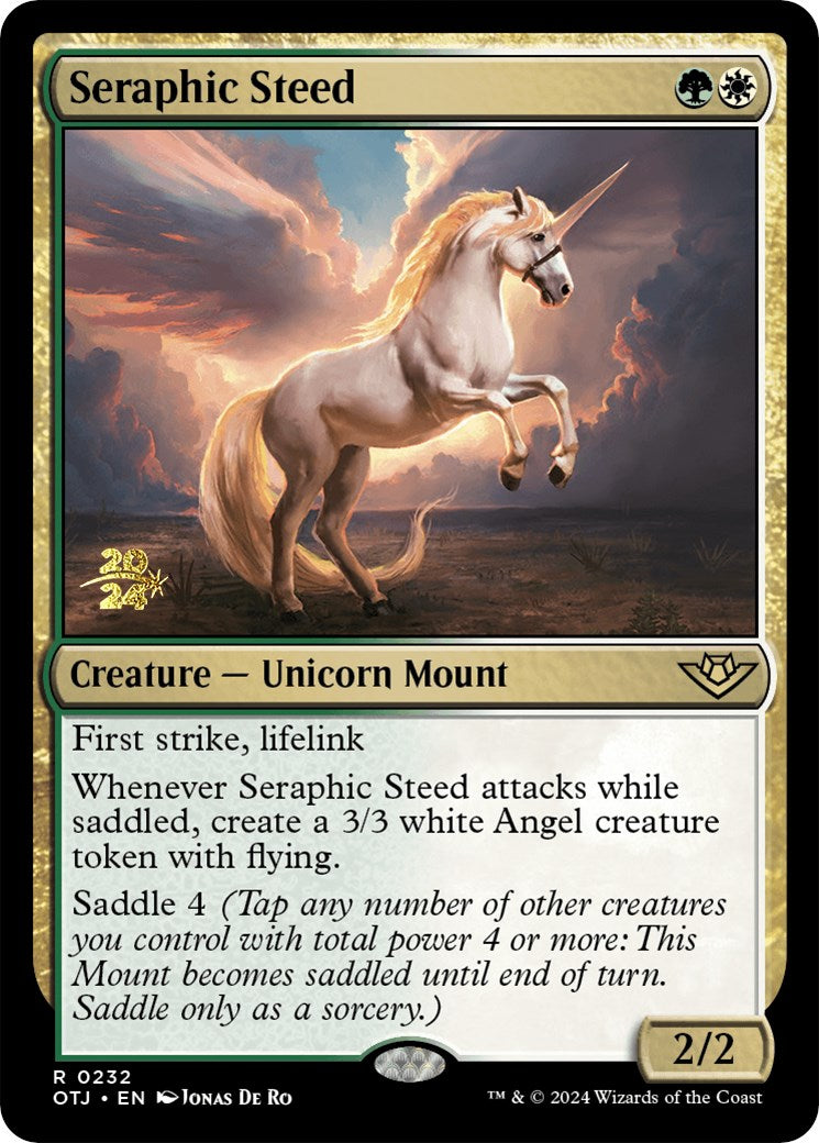 Seraphic Steed [Outlaws of Thunder Junction Prerelease Promos] | Grognard Games