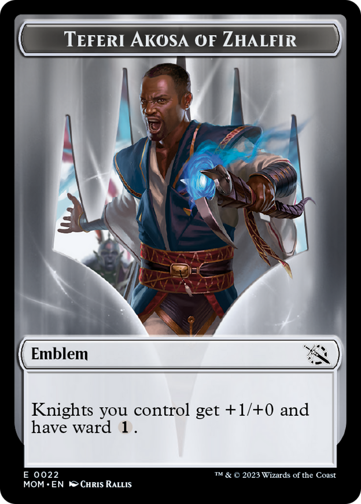 Teferi Akosa of Zhalfir Emblem [March of the Machine Tokens] | Grognard Games