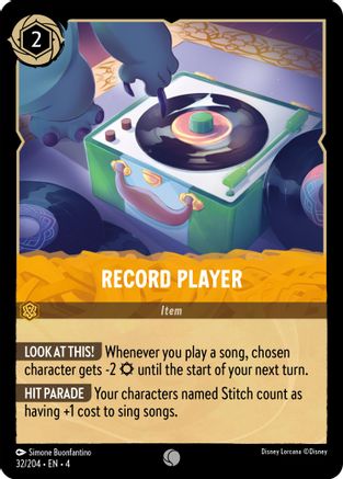 Record Player (32/204) [Ursula's Return] | Grognard Games