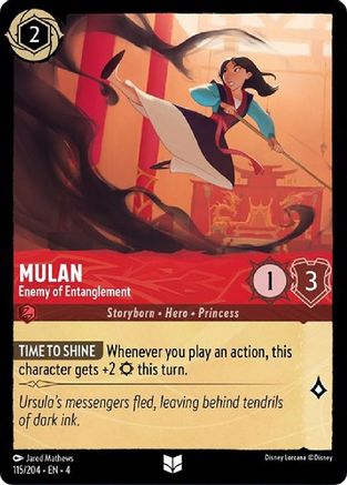 Mulan - Enemy of Entanglement (115/204) [Ursula's Return] | Grognard Games