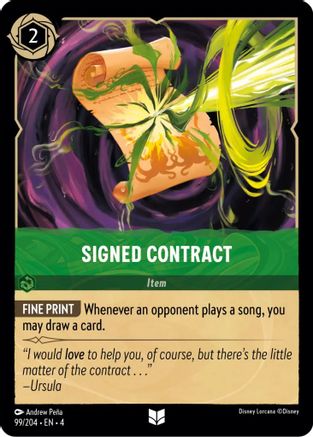 Signed Contract (99/204) [Ursula's Return] | Grognard Games