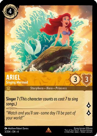 Ariel - Singing Mermaid (3/204) [Ursula's Return] | Grognard Games
