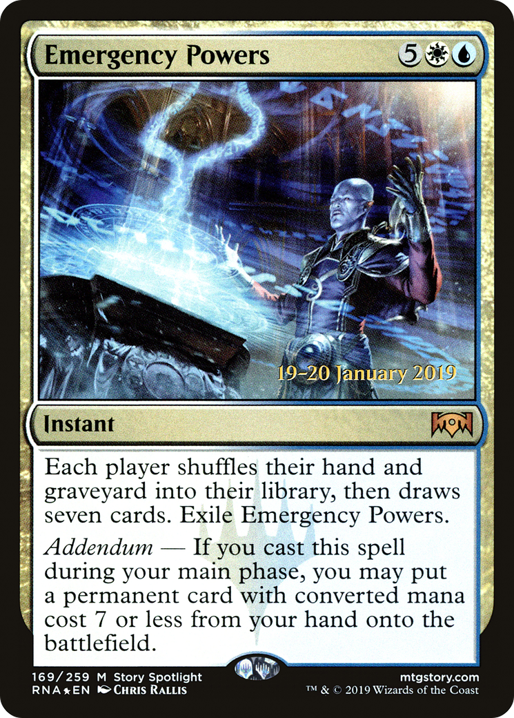 Emergency Powers [Ravnica Allegiance Prerelease Promos] | Grognard Games