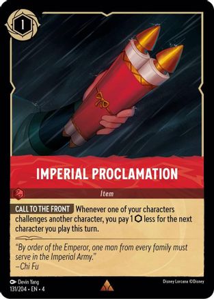 Imperial Proclamation (131/204) [Ursula's Return] | Grognard Games