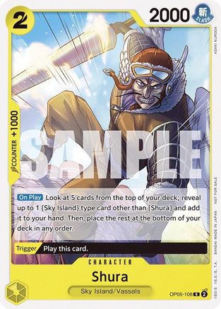 Shura (Tournament Pack Vol. 7) (OP05-106) - One Piece Promotion Cards | Grognard Games