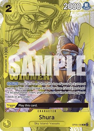 Shura (Winner Pack Vol. 7) (OP05-106) - One Piece Promotion Cards Foil | Grognard Games