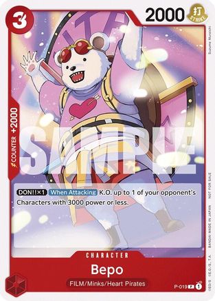 Bepo (Tournament Pack Vol. 7) (P-019) - One Piece Promotion Cards | Grognard Games