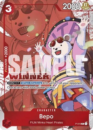 Bepo (Winner Pack Vol. 7) (P-019) - One Piece Promotion Cards Foil | Grognard Games