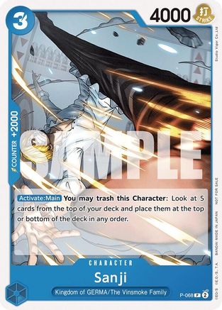 Sanji (Pirates Party Vol. 7) (P-068) - One Piece Promotion Cards | Grognard Games