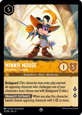 Minnie Mouse - Musketeer Champion (17/204) [Ursula's Return] | Grognard Games