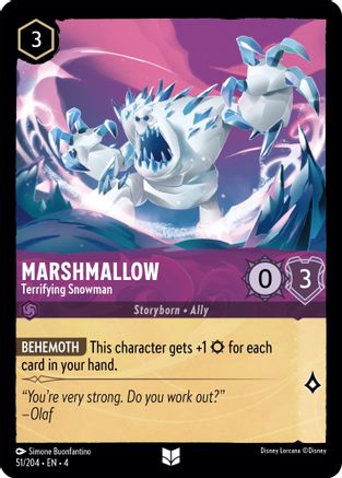 Marshmallow - Terrifying Snowman (51/204) [Ursula's Return] | Grognard Games
