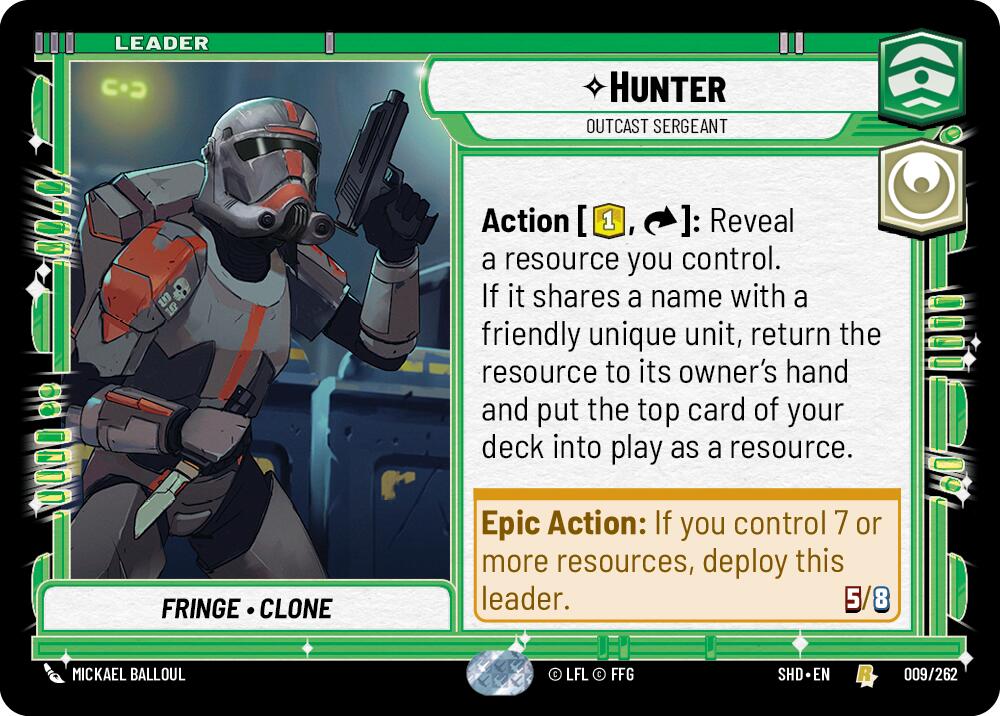 Hunter - Outcast Sergeant (009/262) [Shadows of the Galaxy] | Grognard Games
