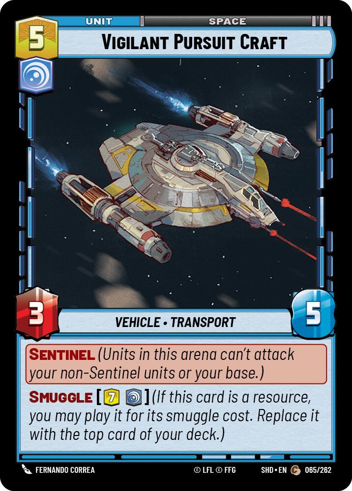Vigilant Pursuit Craft (065/262) [Shadows of the Galaxy] | Grognard Games