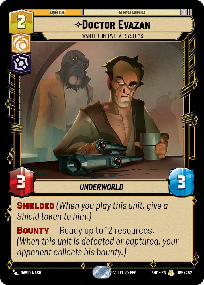 Doctor Evazan - Wanted on Twelve Systems (185/262) [Shadows of the Galaxy] | Grognard Games