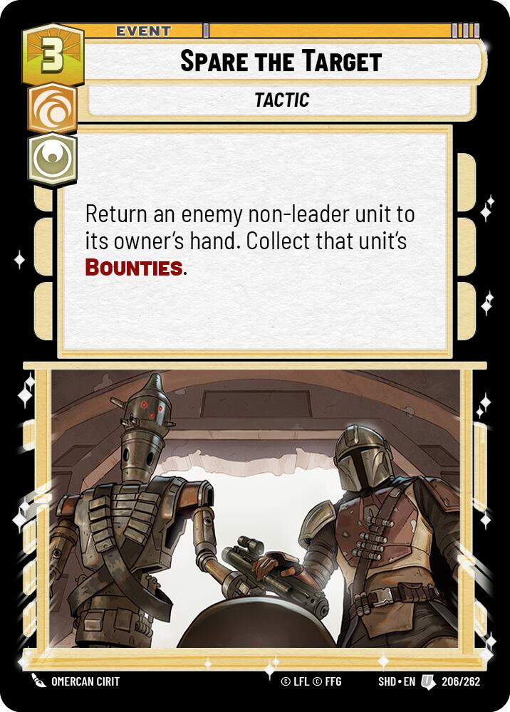 Spare the Target (206/262) [Shadows of the Galaxy] | Grognard Games
