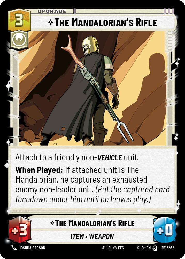 The Mandalorian's Rifle (251/262) [Shadows of the Galaxy] | Grognard Games