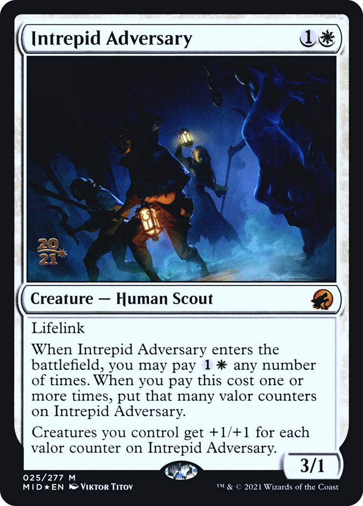 Intrepid Adversary [Innistrad: Midnight Hunt Prerelease Promos] | Grognard Games