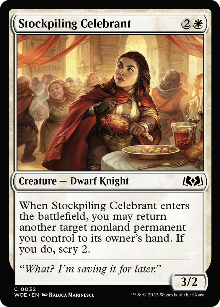 Stockpiling Celebrant [Wilds of Eldraine] | Grognard Games