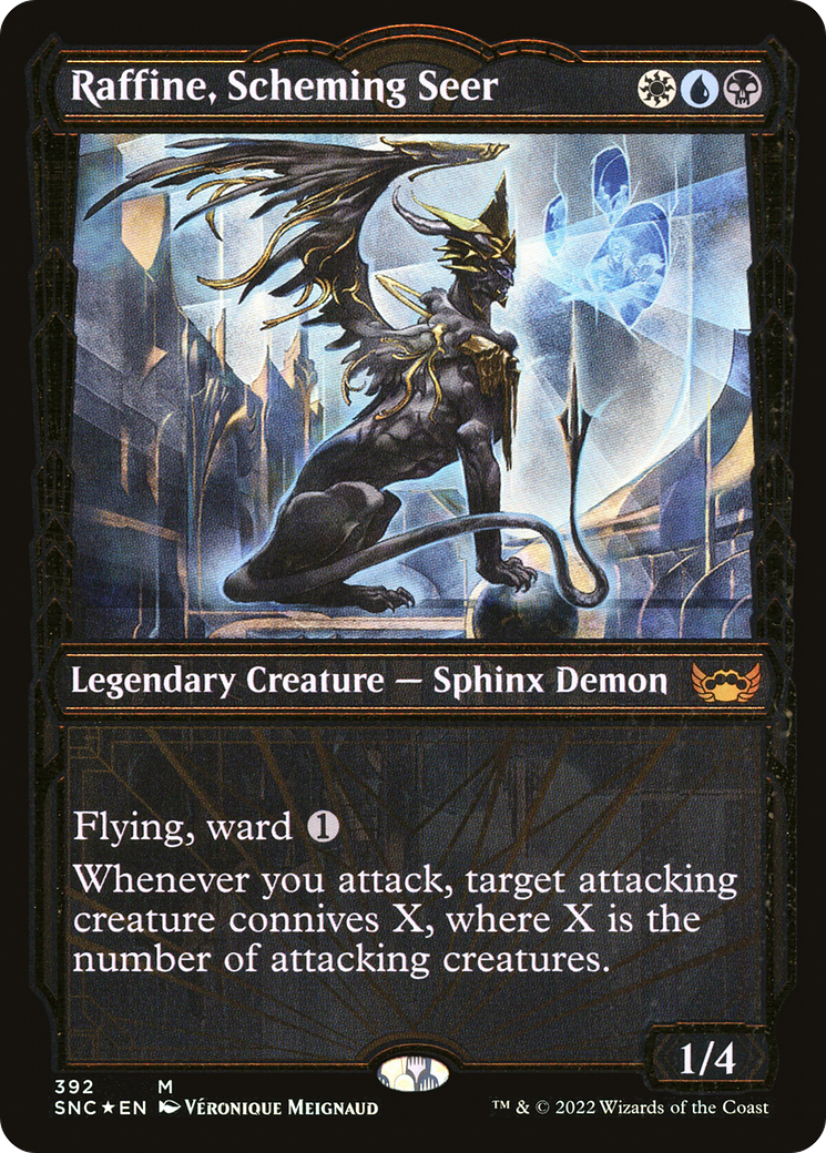 Raffine, Scheming Seer (Showcase Golden Age Gilded Foil) [Streets of New Capenna] | Grognard Games