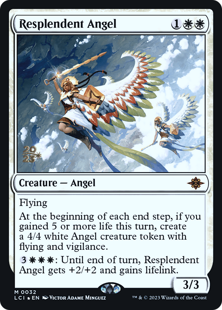 Resplendent Angel (LCI) [The Lost Caverns of Ixalan Prerelease Cards] | Grognard Games