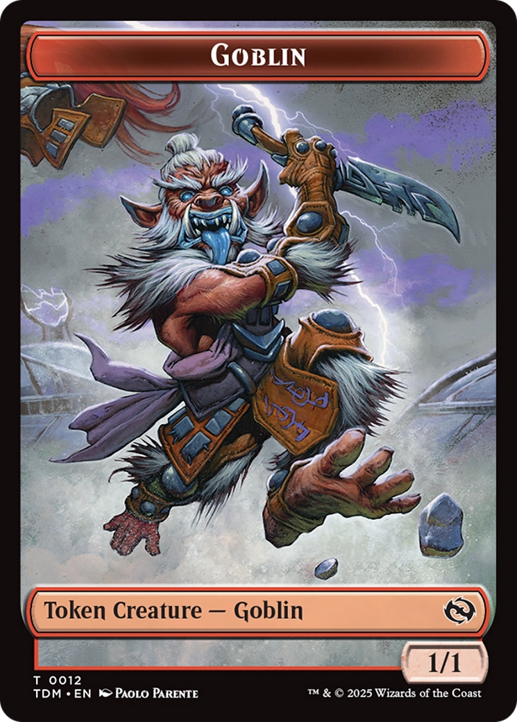 Goblin // Solider (0004) Double-Sided Token [Tarkir: Dragonstorm Commander Tokens] | Grognard Games