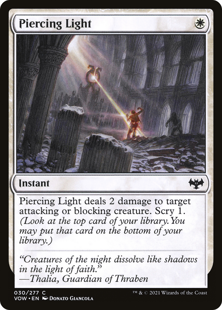 Piercing Light [Innistrad: Crimson Vow] | Grognard Games