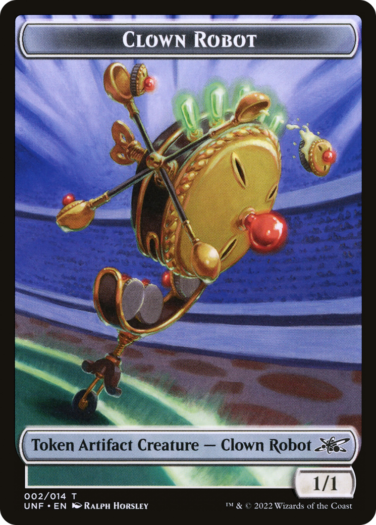 Clown Robot (002) Token [Unfinity Tokens] | Grognard Games