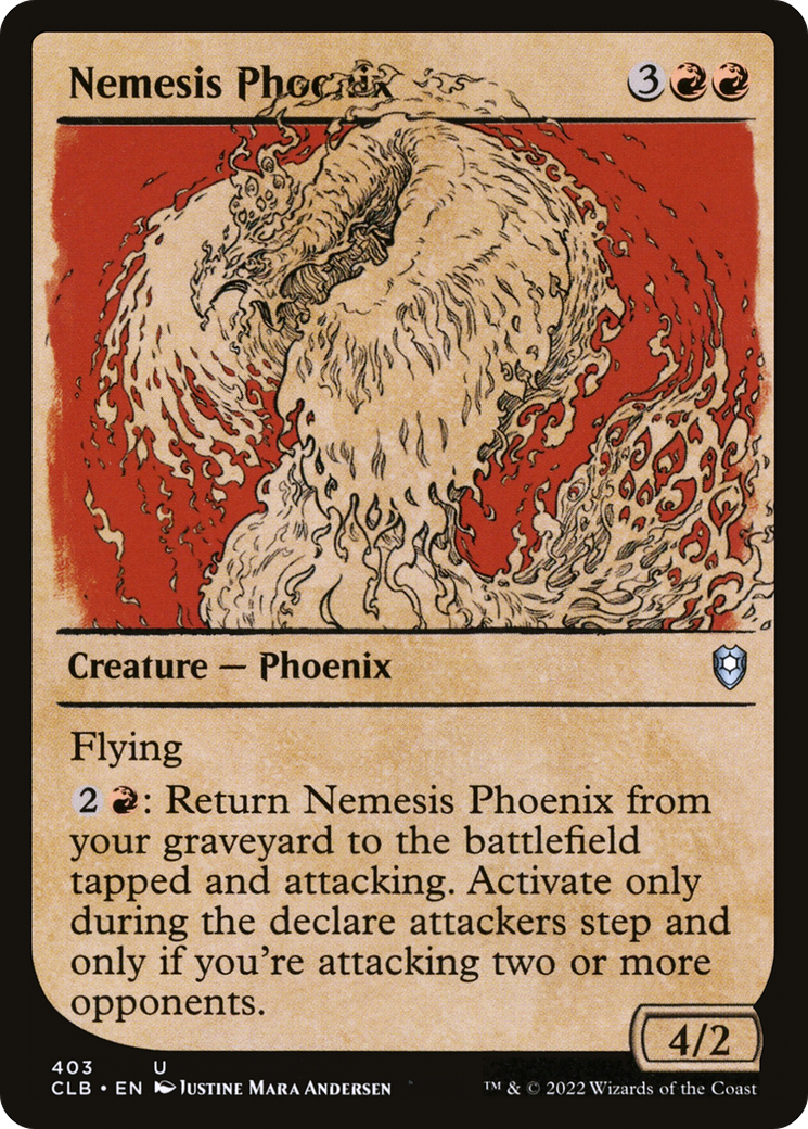Nemesis Phoenix (Showcase) [Commander Legends: Battle for Baldur's Gate] | Grognard Games