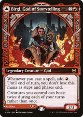 Birgi, God of Storytelling // Harnfel, Horn of Bounty (Showcase) [Kaldheim] | Grognard Games