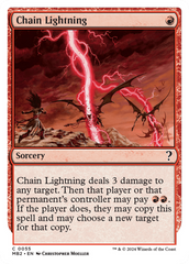 Chain Lightning (White Border) [Mystery Booster 2] | Grognard Games